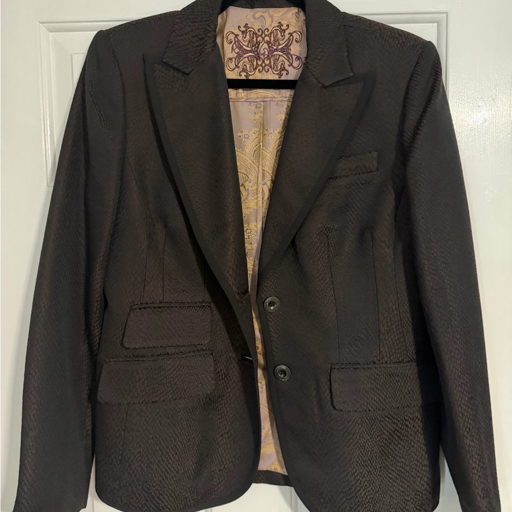 NEVER WORN - Robert Graham Black Textured Women's Blazer